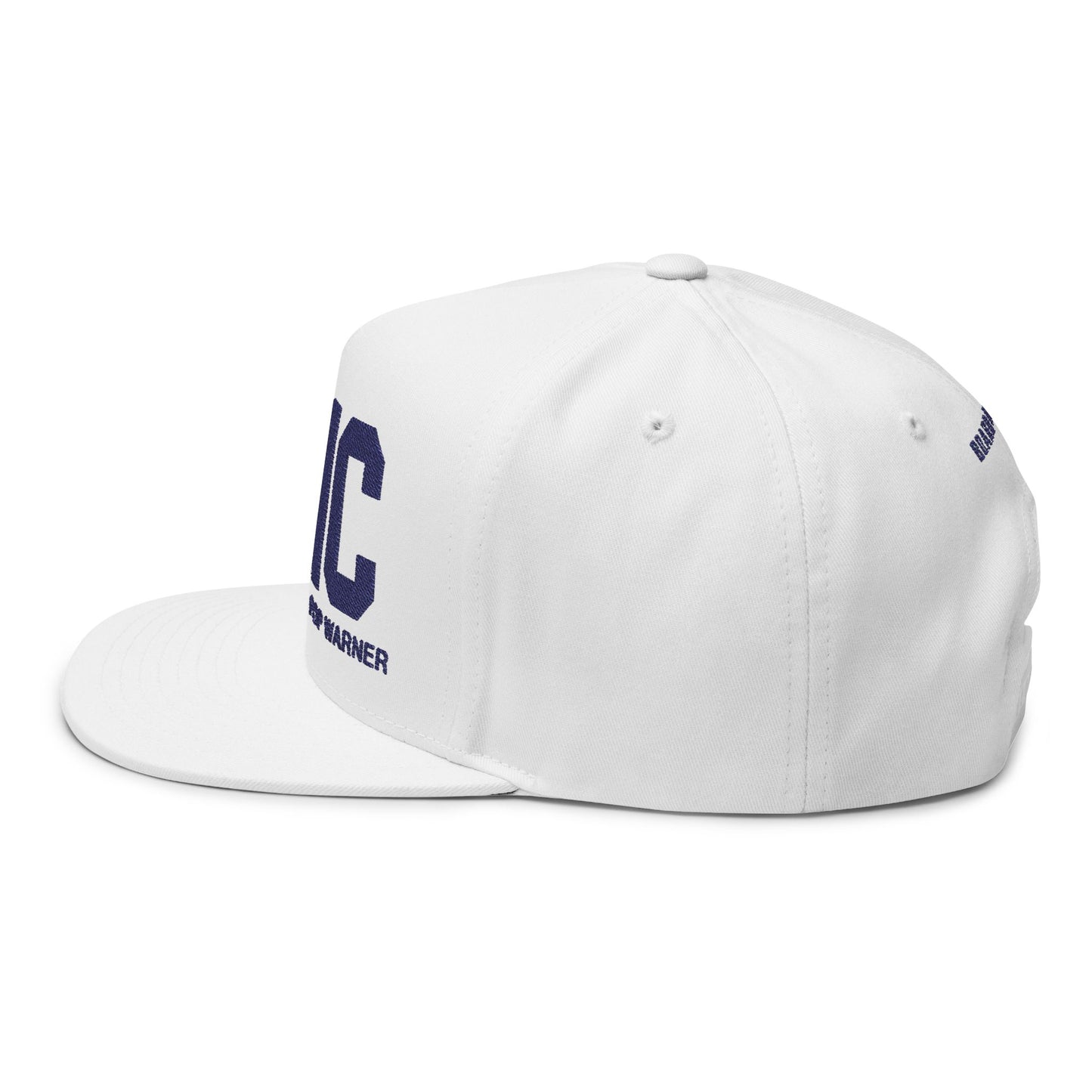Custom Embroidered Flat Bill Cap - DMC Pop Warner Board Member Hat