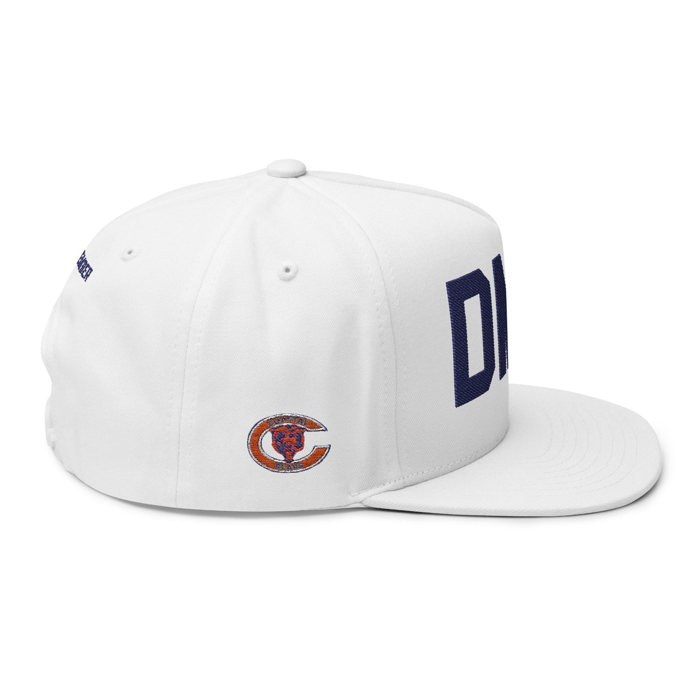 Custom Embroidered Flat Bill Cap - DMC Pop Warner Board Member Hat