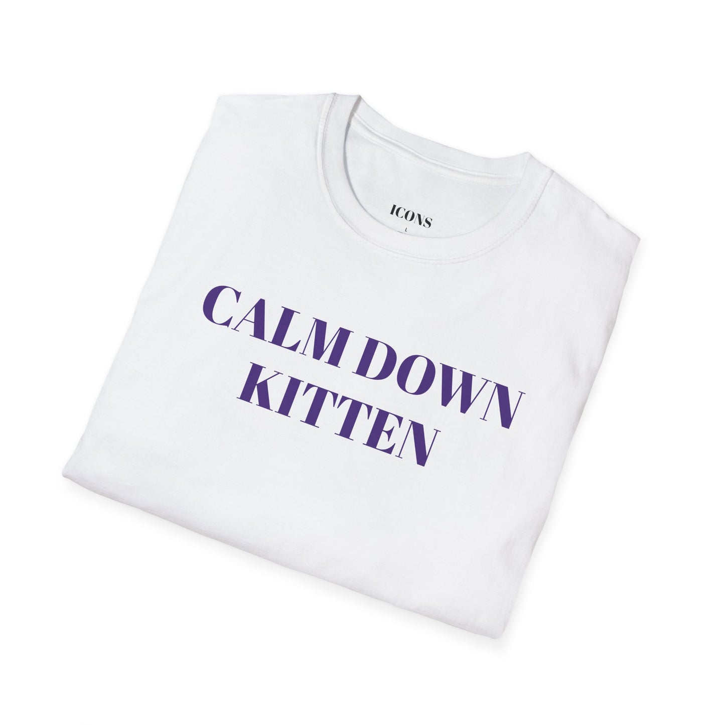 Calm Down Kitten (Purple) T-shirt