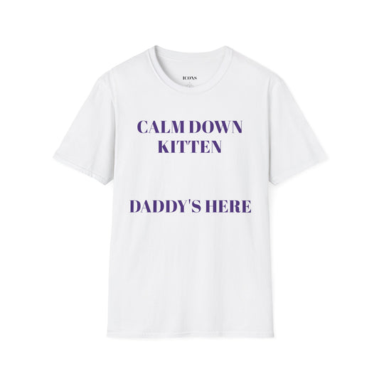Calm Down Kitten (Purple) T-shirt