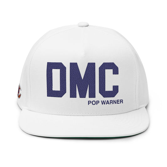 Custom Embroidered Flat Bill Cap - DMC Pop Warner Board Member Hat